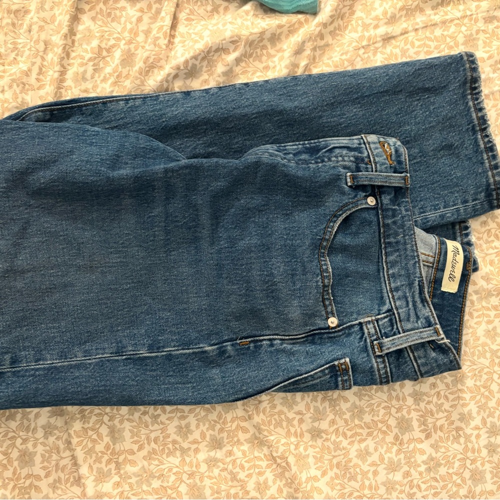 Madewell Blue Straight Leg Jeans Classic Denim
